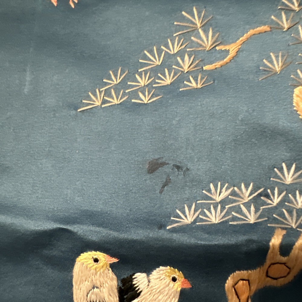 Decorative Silk Panel-Asian Design-Birds