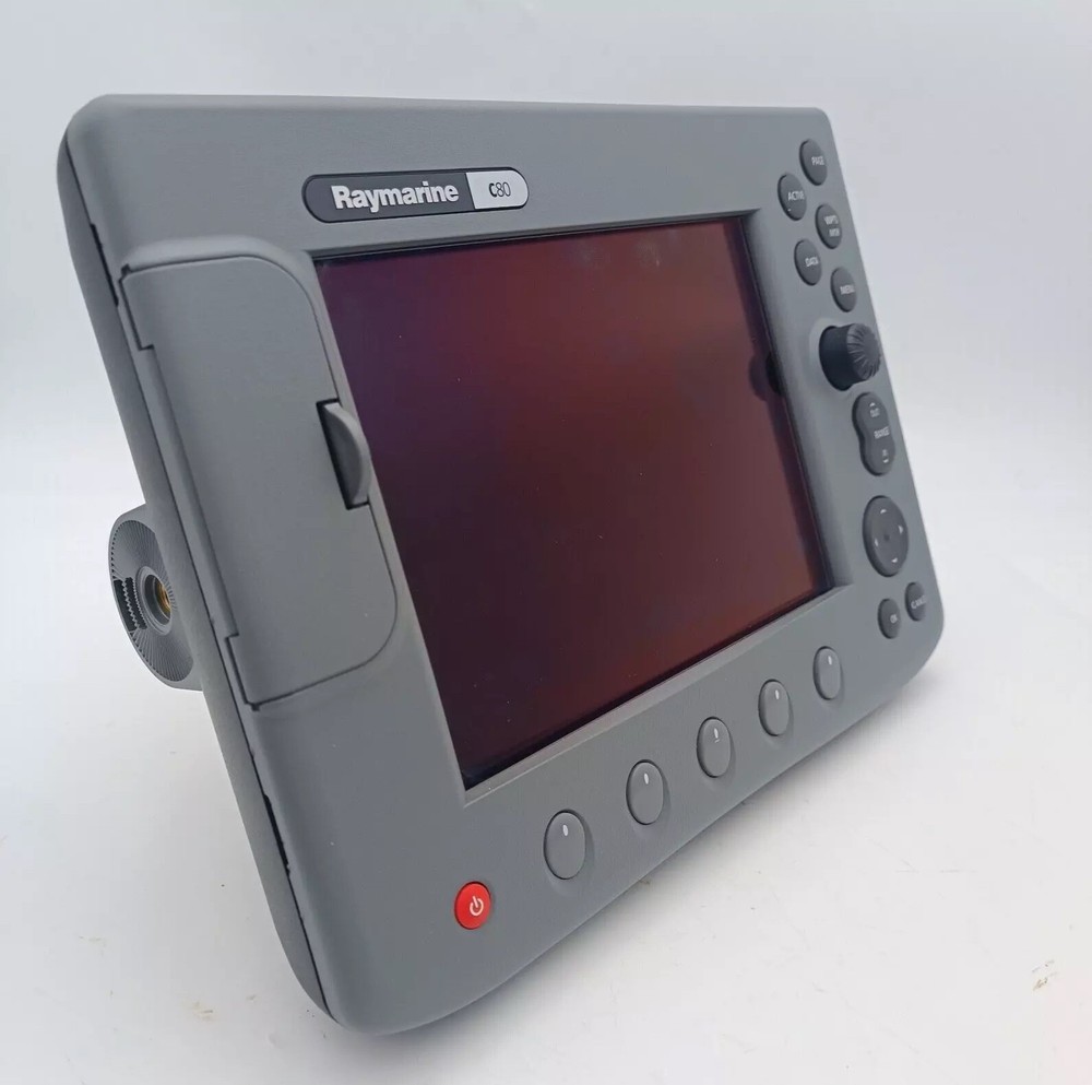 Raymarine C80 Chartplotter GPS Fishfinder Radar 8.4" LCD Display Cable PERFECT!