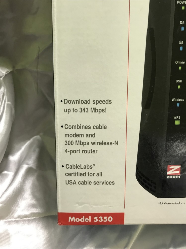 Zoom DOCSIS 3.0 Cable Modem - 5350 - Good !!!