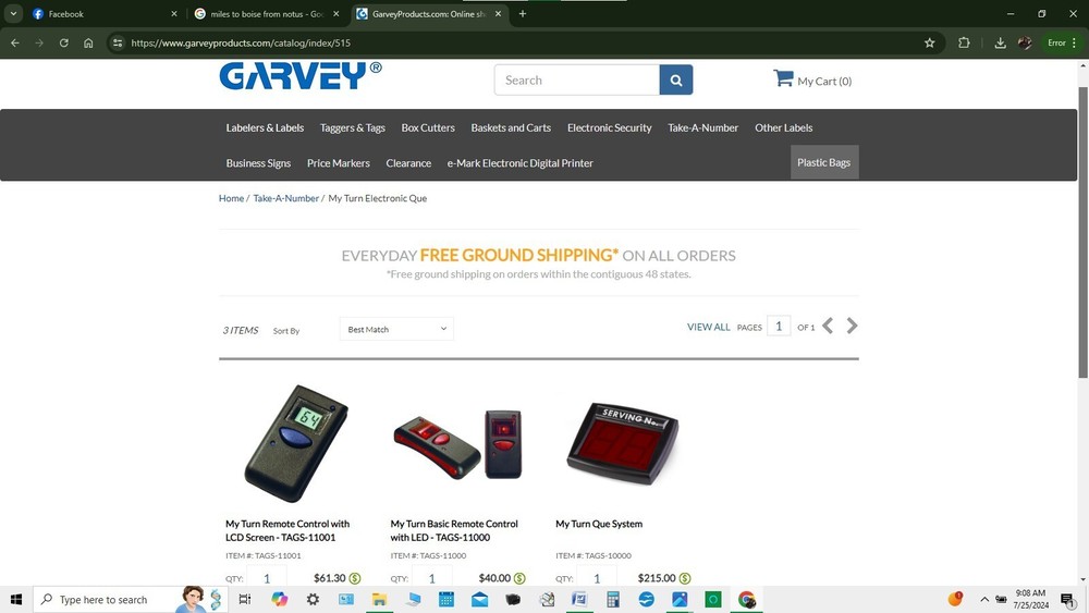 MY TURN Q SYSTEM CUSTOMER DISPLAY w/LCD REMOTE SCREEN CONTROL