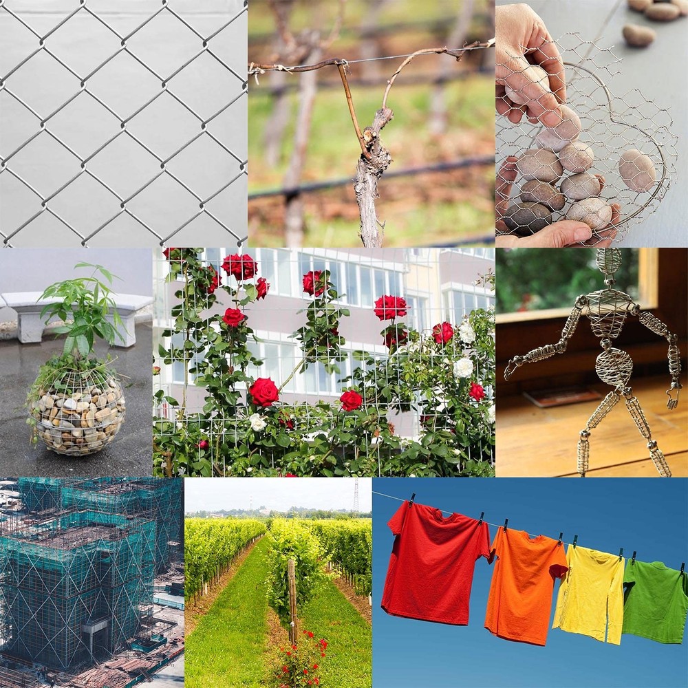 20 Gauge Hobby Wire,98ft Galvanized Solid Wire,Multi-Purpose Steel Wire...