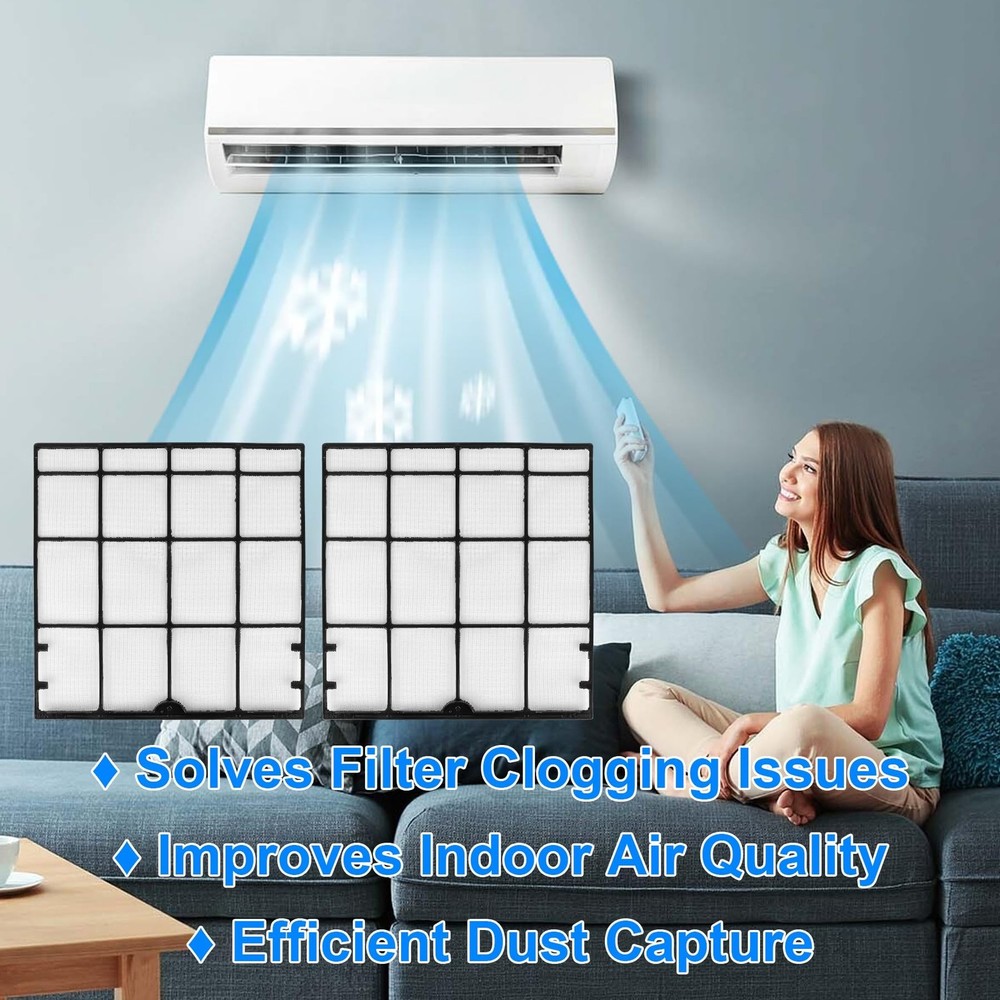 2Pcs 4007597 Mini Split Air Filter Replacement for Daikin Mini Split Units CT...