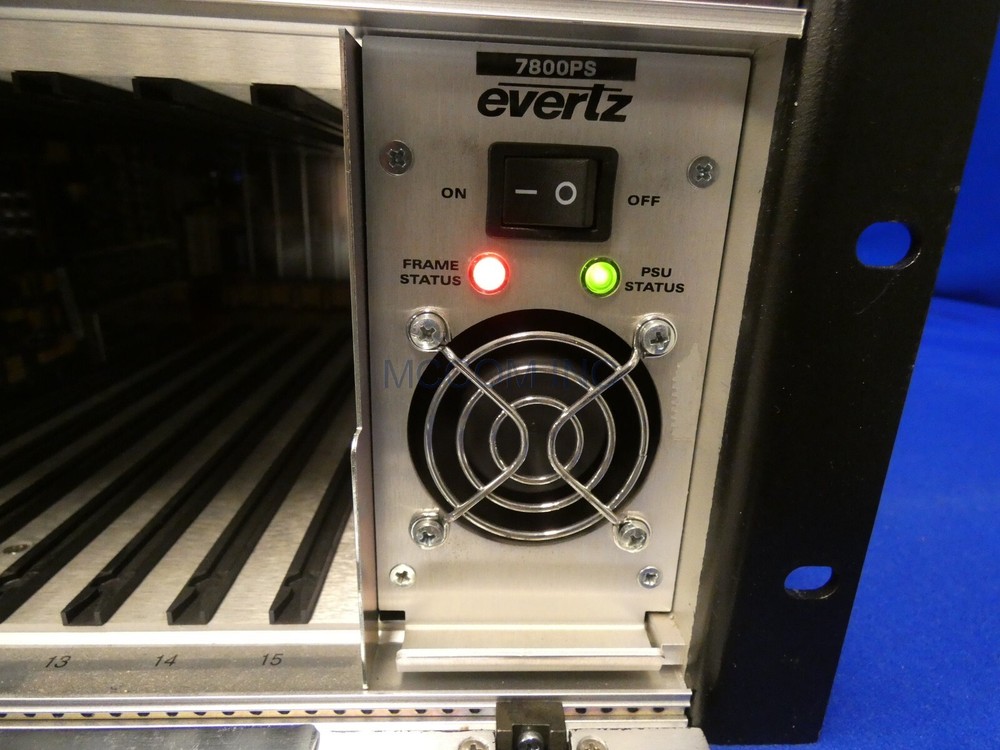 Evertz 7800FR Frame w/ 7-770ADVR-HD Modules, 2 PS