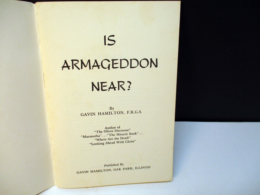 Is Armageddon Near ? Gavin Hamilton