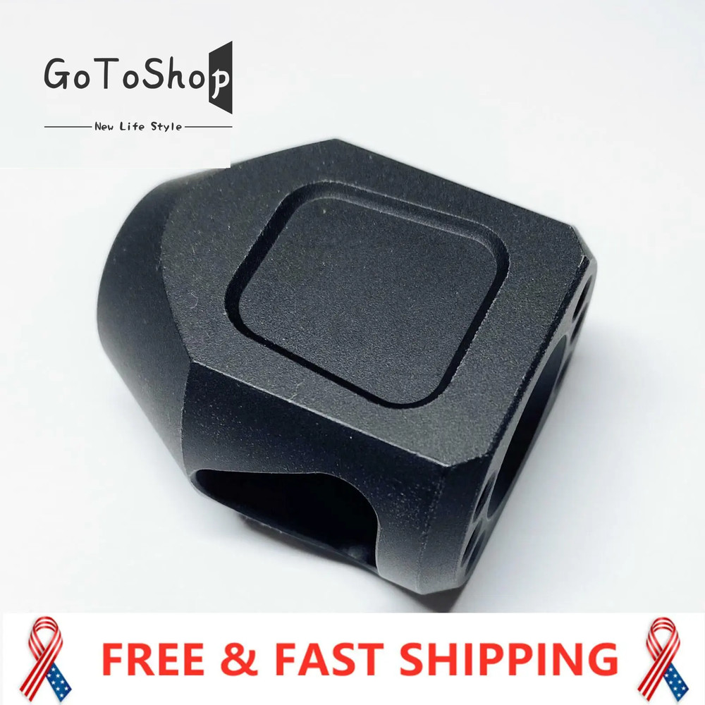 Muzzle Brake Mini Tanker Style Triangular 1/2x28 TPI for Ruger 1022 10/22