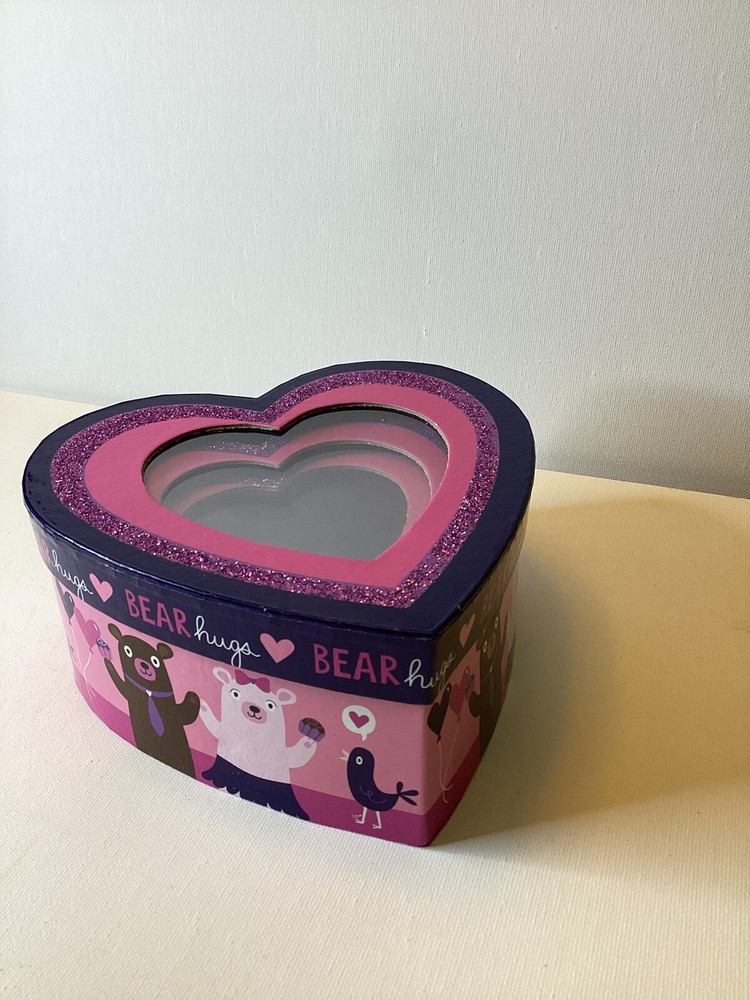 Set Of Three “ BEAR hugs” Valentines Nesting Gift Boxes