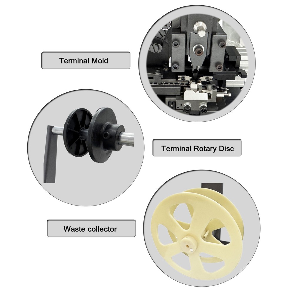 Automatic Wire Stripping & Crimping Machine (220V, 400W, with 110V Transformer)
