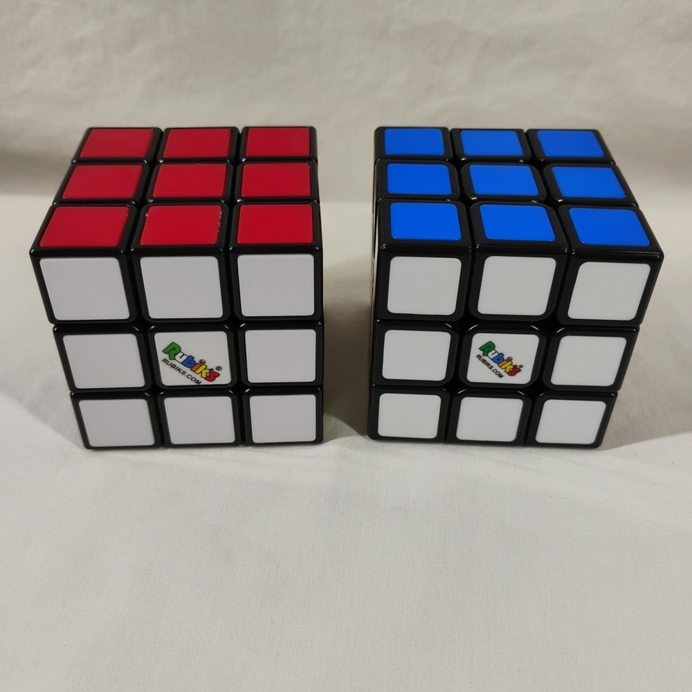 Four RUBIK'S CUBE 3x3x3 PUZZLES "STANDARD ISSUE" Solved Ready To Use