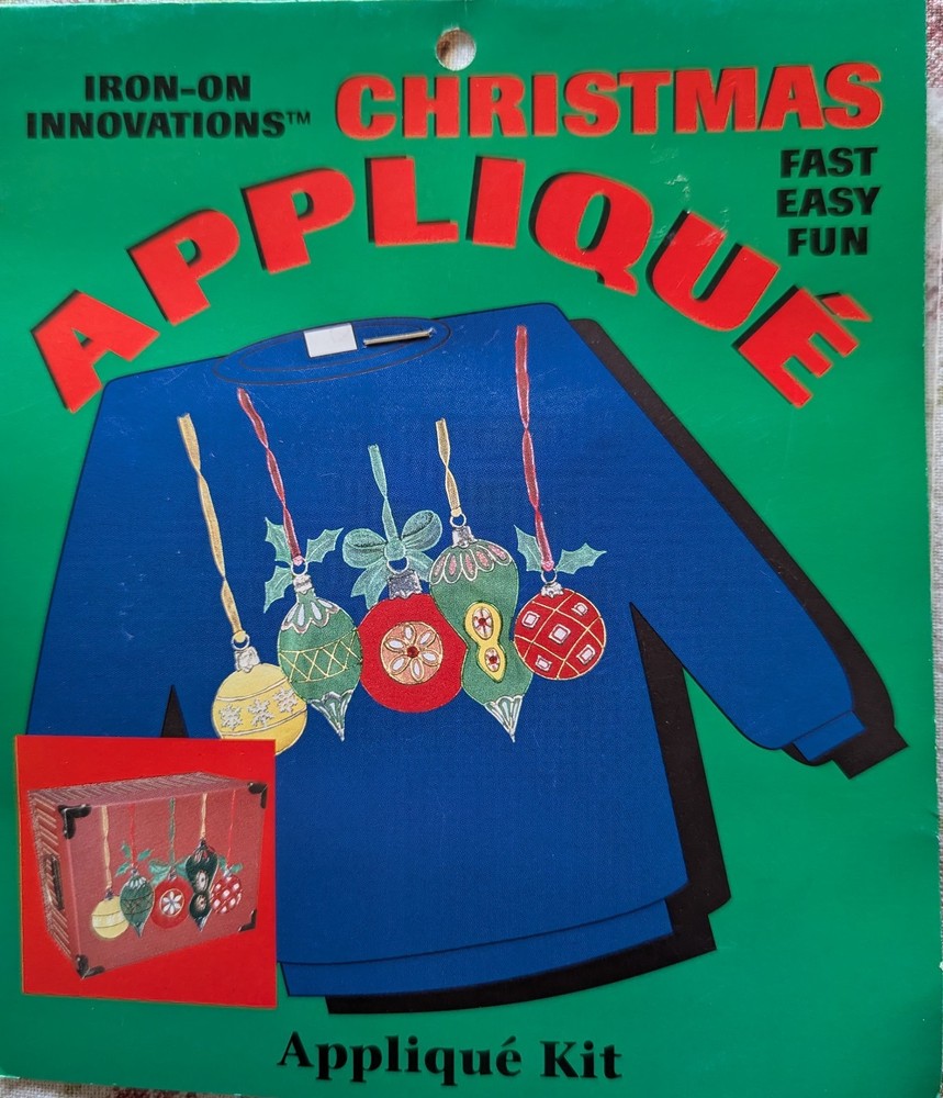 Christmas Applique Iron On Kits Ornaments