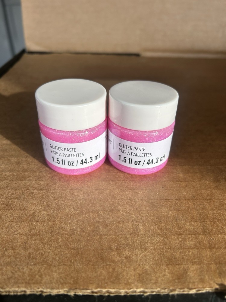 Recollections 1.5oz Pink Glitter Paste 2 Pack