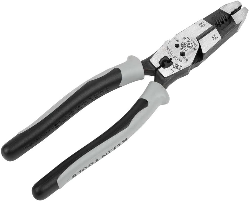 Efficient 9-Inch Pliers: High Leverage Cutting, Crimping & Wire Stripping Tool