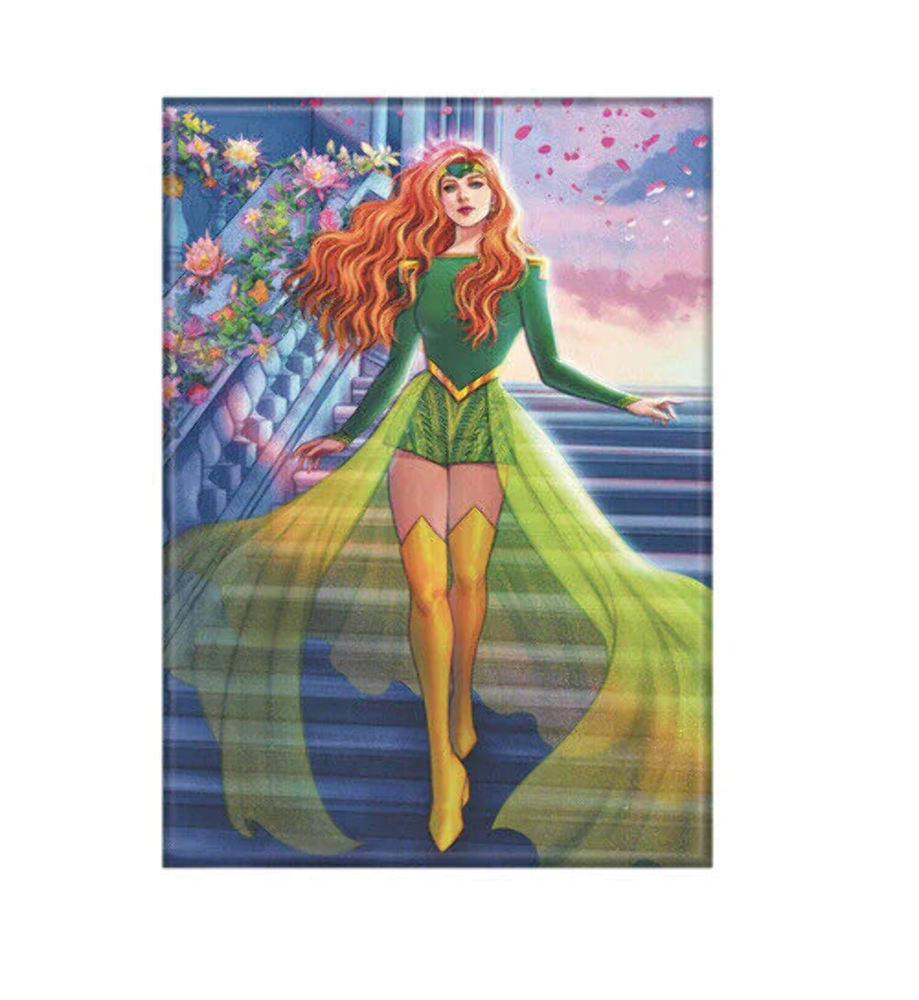 Ata Boy Red 4 Hellfire Gala Jean Grey Bartel 2.5x3.5” Magnet Marvel