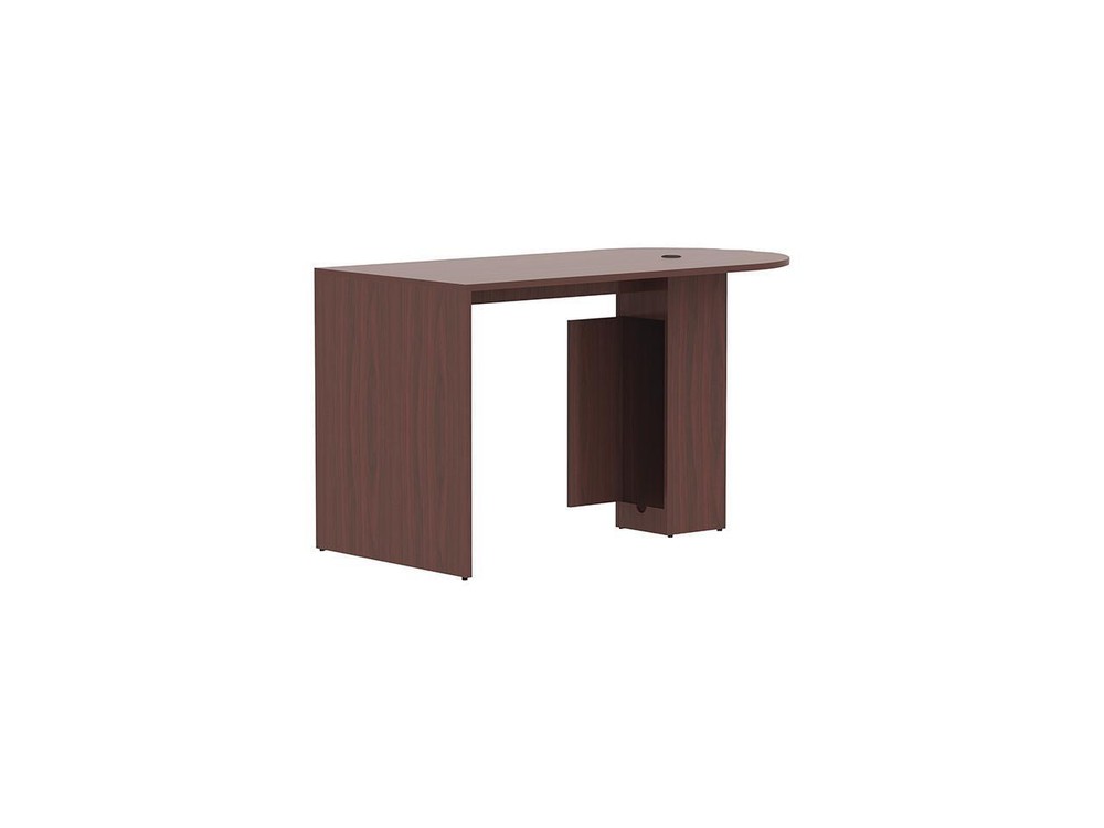 Lorell 69544 Essentials Laminate Peninsula Cafe Table