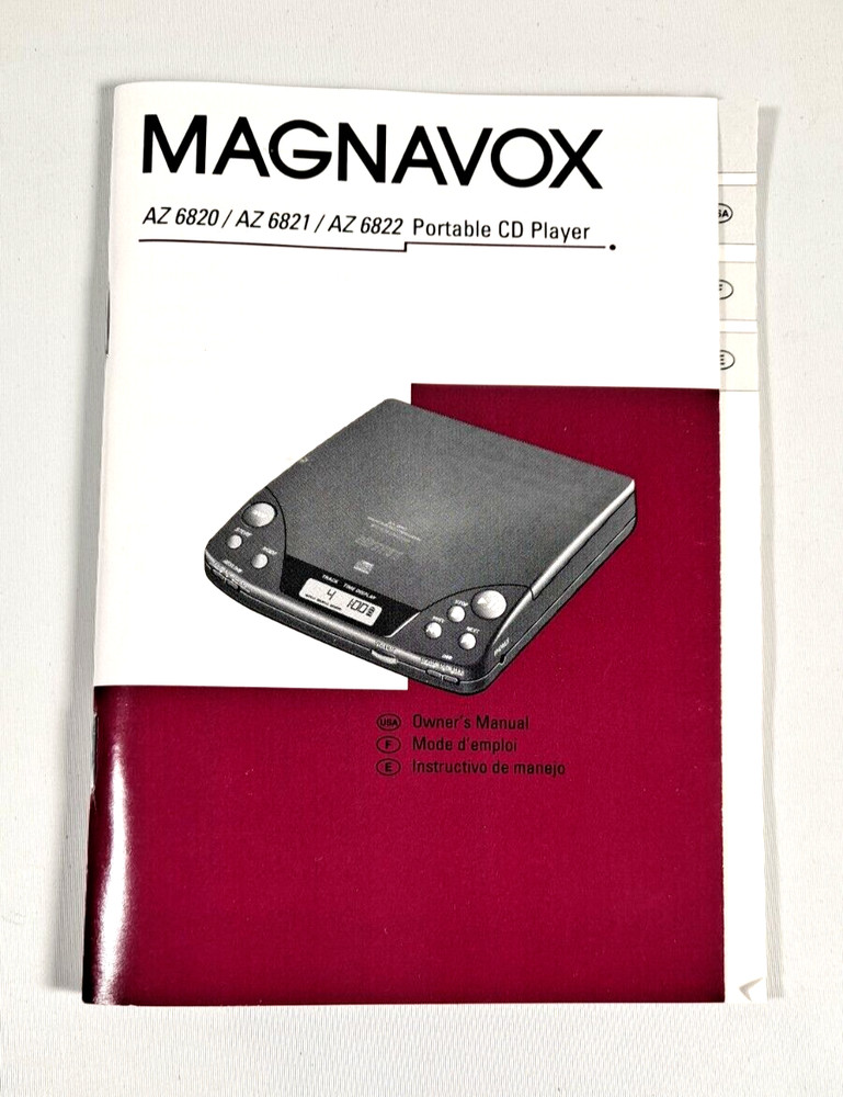 Vintage Magnavox Cd Player Model AZ 6822. Read Description.