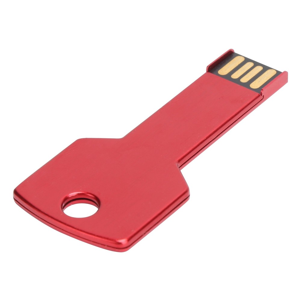 Red Key Shaped USB Flash Drive For Fast File Transfer Home Use