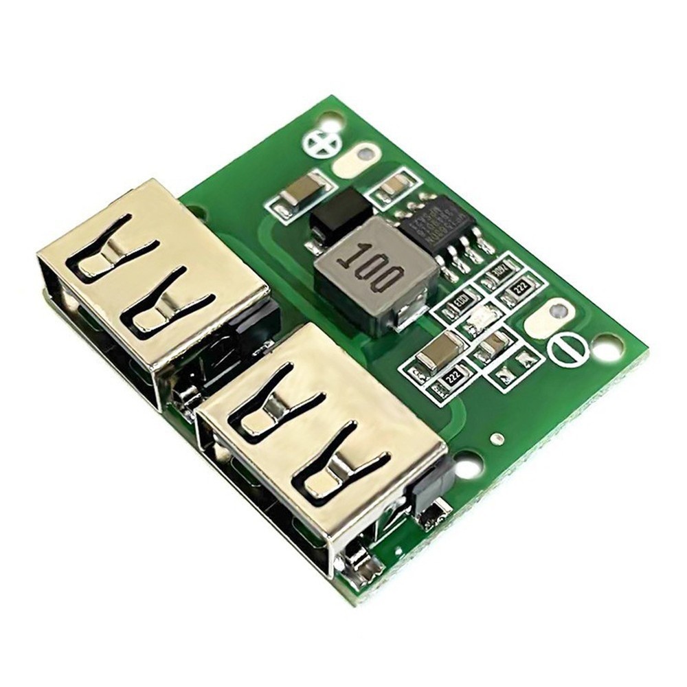 Compact DC Step Down Module Converts 9V 12V 24V to 5V with Dual USB 3A Output