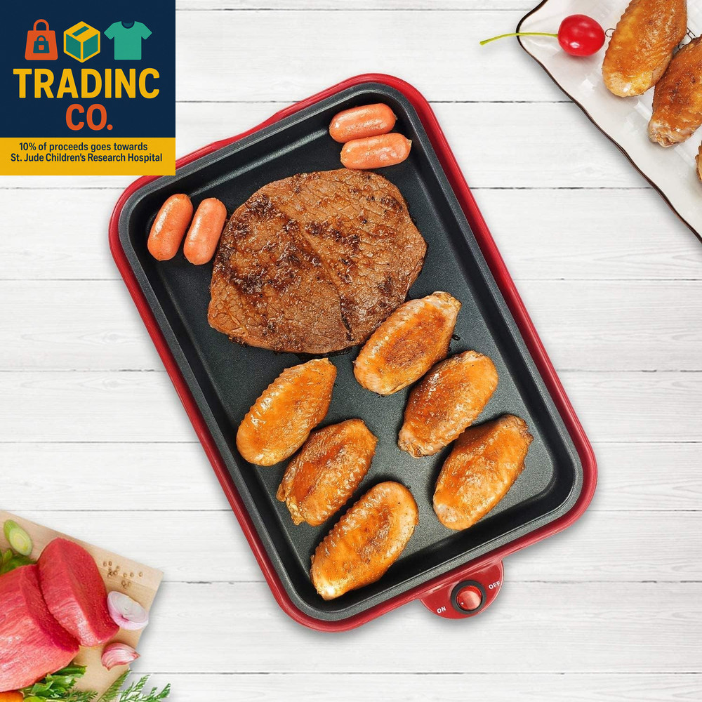 Multifunction Nonstick Baking Maker with 3 Interchangeable Baking Plates for Fri