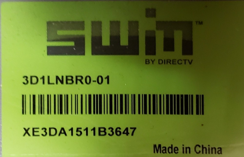 SWIM by DIRECTV HD Digital Reverse Band Satellite LNB