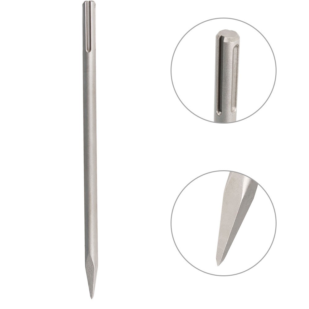 3 Pack SDS 16" Max Chisel Rotary Hammer Drill Chisel Bits Set For Drilling