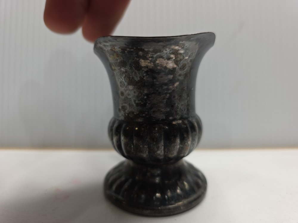 Antique CANTERBURY SILVER PLATE CREAMER PITCHER 3"