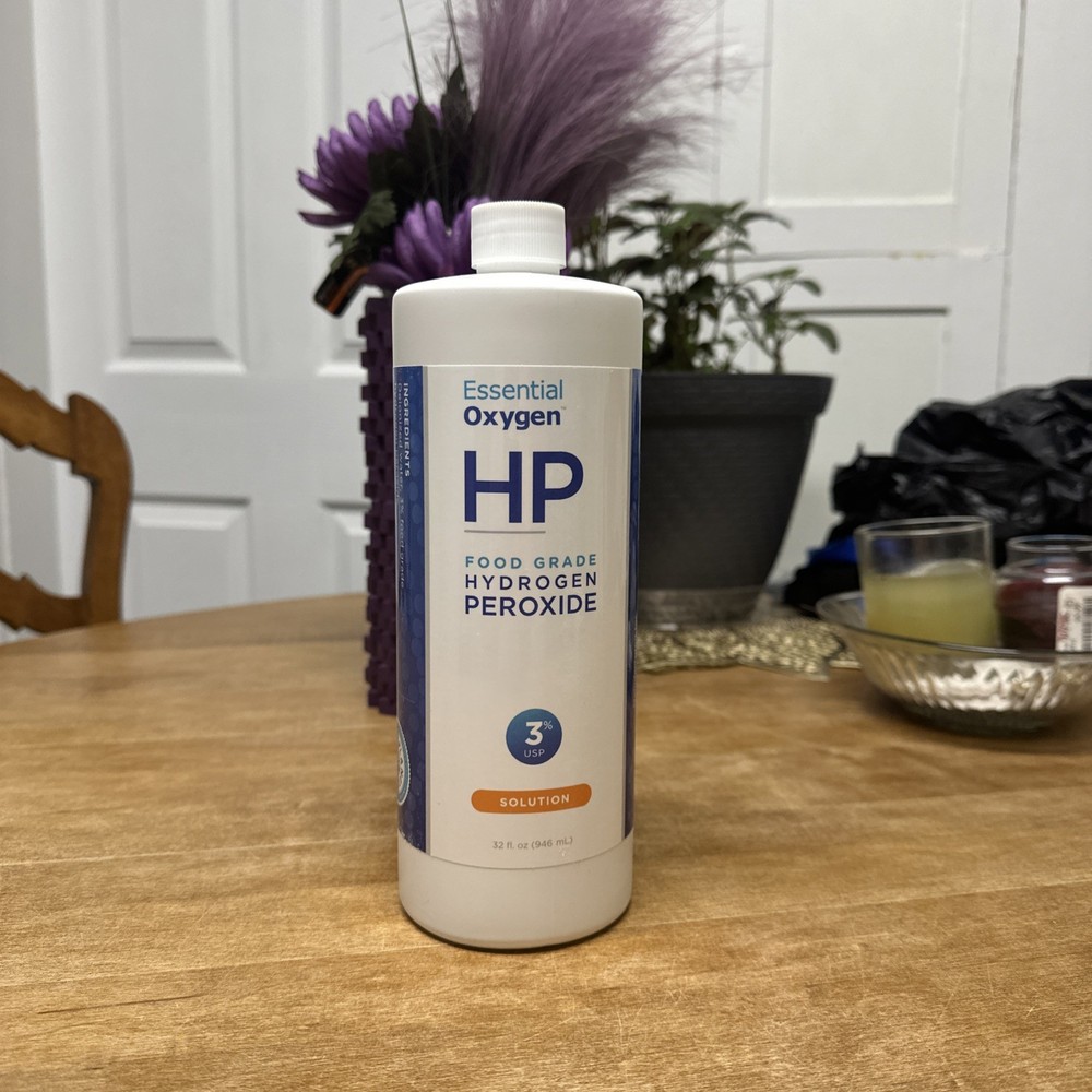 Essential Oxygen Food Grade Hydrogen Peroxide - 3% Solution 32 fl oz Liq