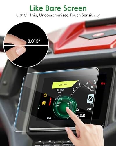 7'' Ride Command Screen Protector, Tempered Glass Screen Protector Compatible