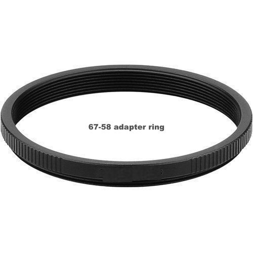 67-58 adapter ring to use 58mm lenses on 67mm thread lens