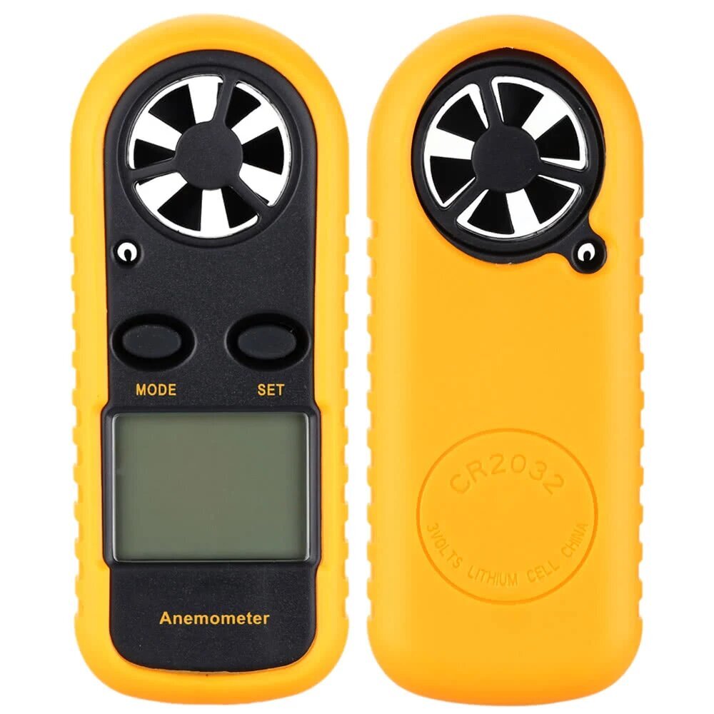 Mini LCD Digital Anemometer Wind Speed Air Velocity Temperature Measuring E8E2
