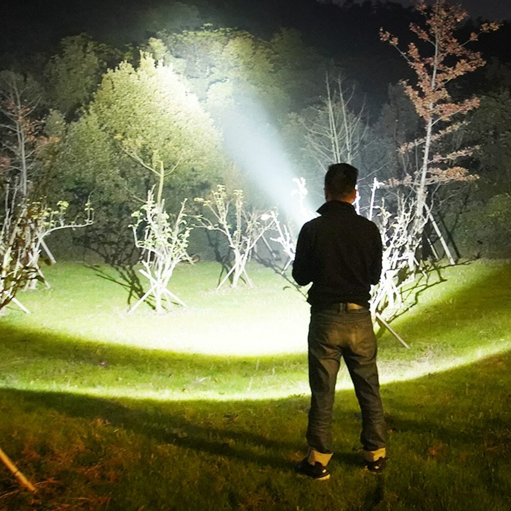 Most Powerful 80000LM LED Searchlight Flashlight Handle Spotlight Torch