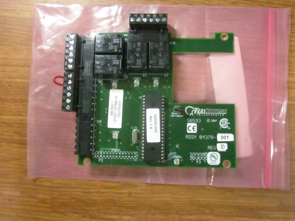 KERI SYSTEMS SB-593-1 SATELLITE BOARD W/Terminal Blocks