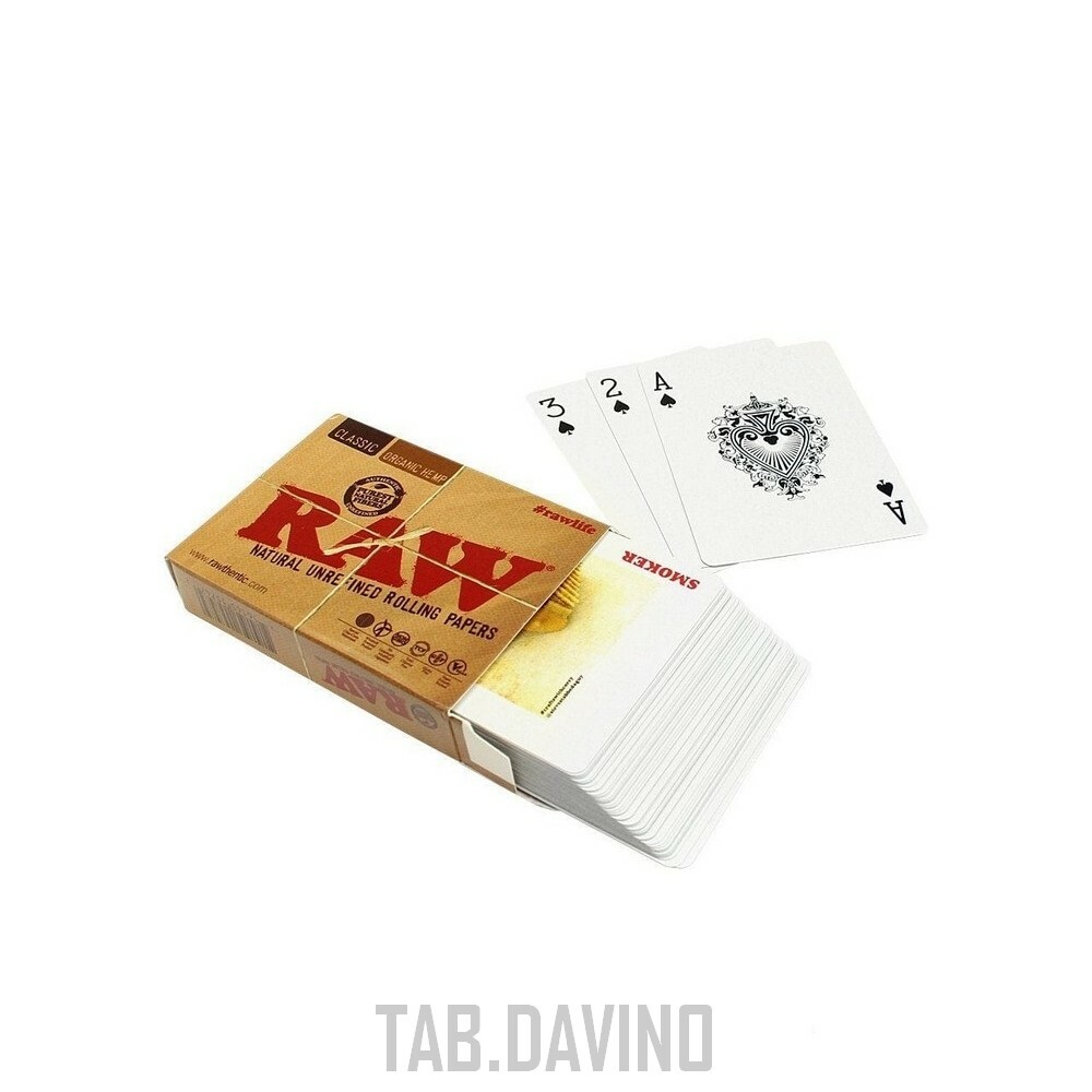 RAW ROLLING PAPER PLAYING CARDS CLASSIC POKER