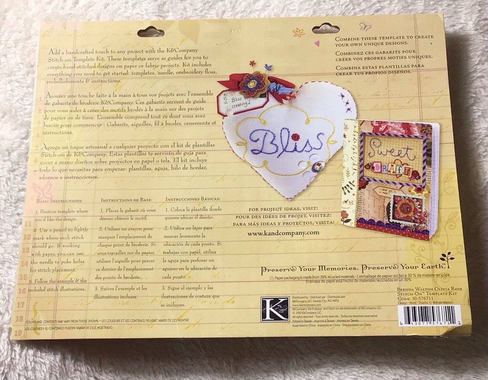 K&Company Stitch-on Template Kit
