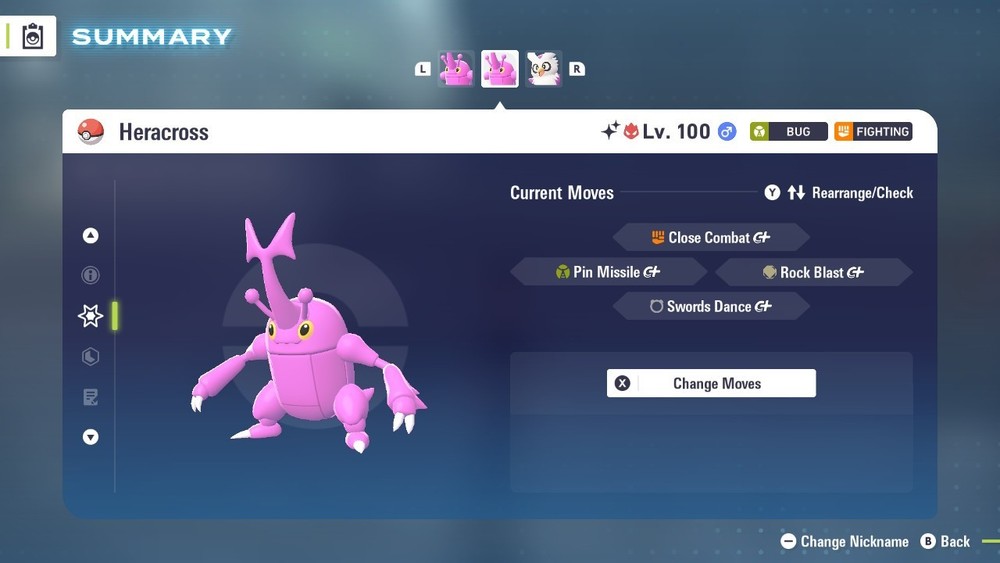 Heracross Shiny Alpha 6IVs Battle Ready - Legends ZA