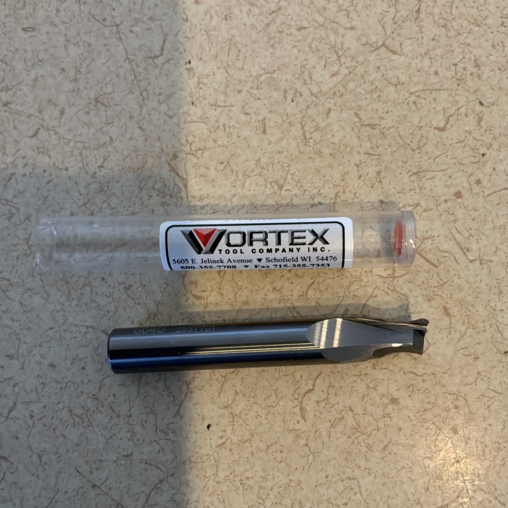 Vortex 6040 Silver Router Bit, Model 6040, 1 Item, Package Quantity 1, MPN 6040