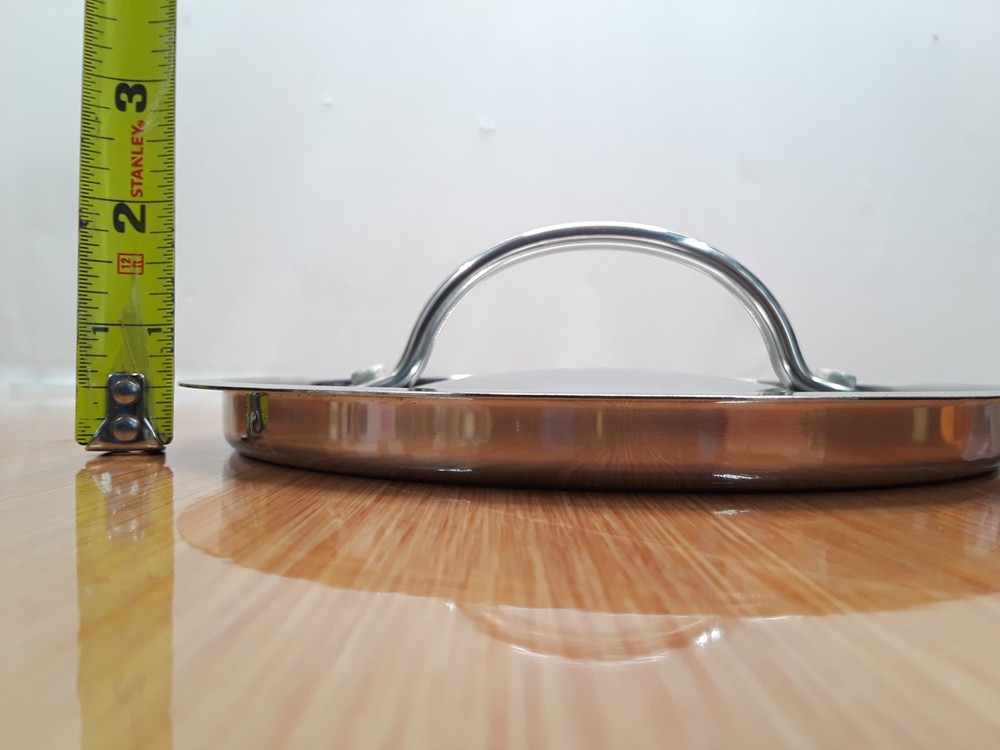 Staineless Steel Replacement Round Lid Medium Pots. Pre-owned.