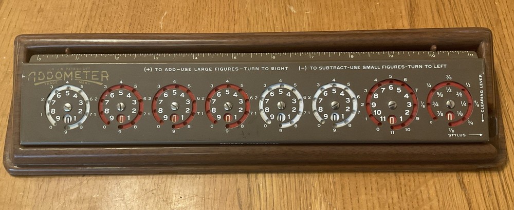 Model C ADDOMETER Portable Adding Machine with Stylus & Platform