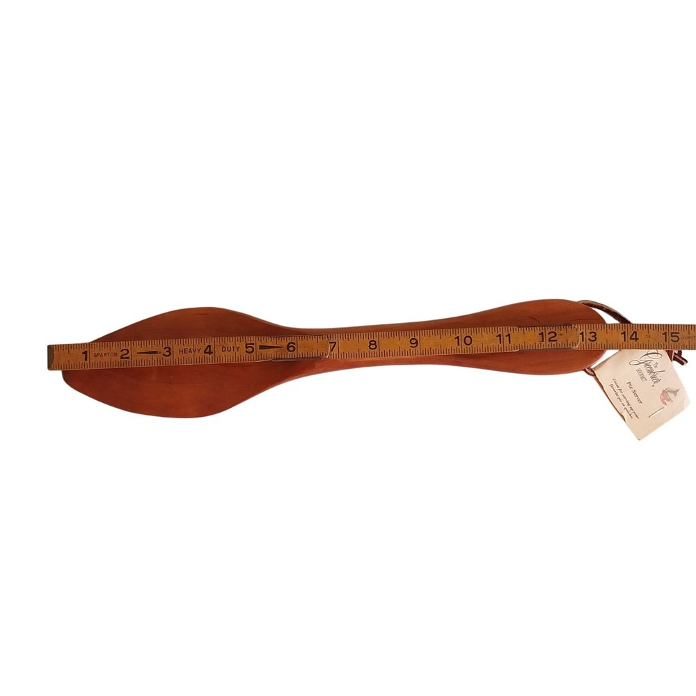 Handcrafted Solid Cherry Wood Pie Server By The Greenbrier Gourmet