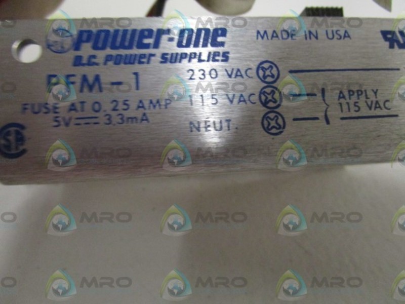 POWER-ONE POWER FAILURE MODULE ONE PFM-1 UNMP