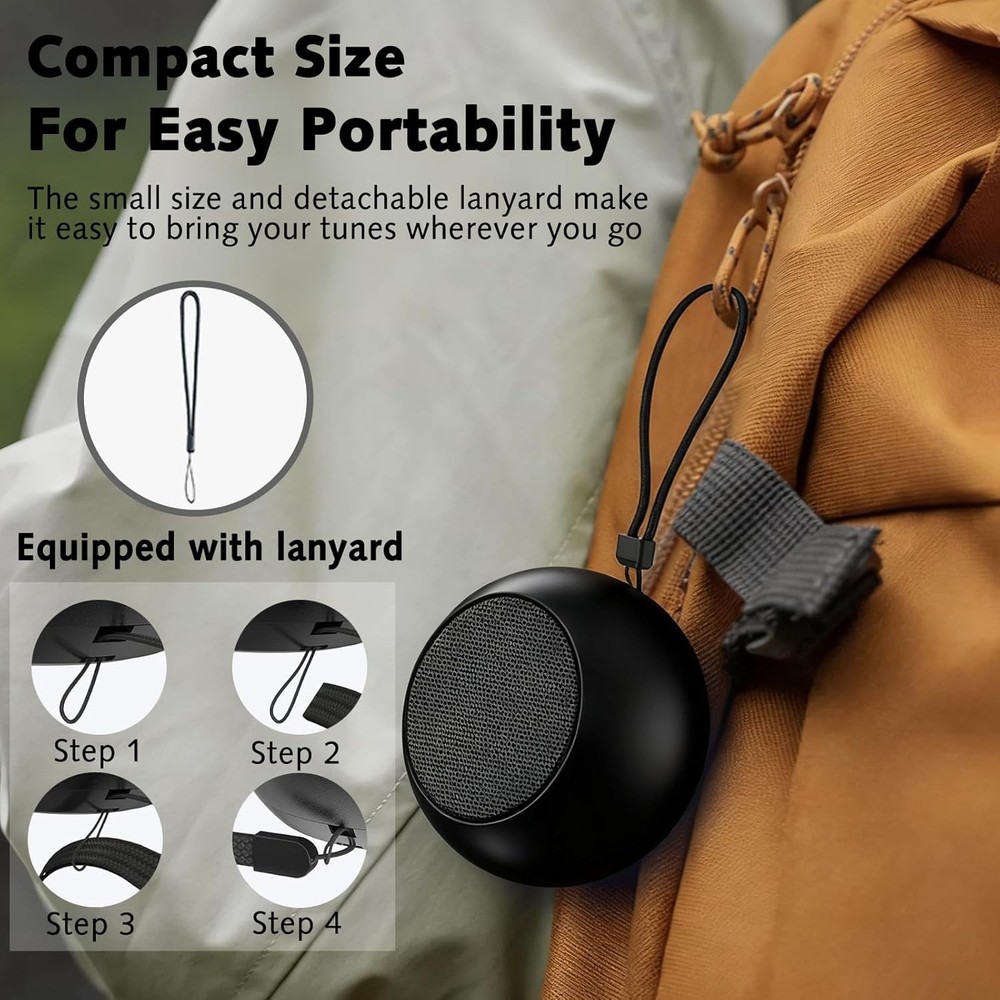 Portable Mini Bluetooth Speaker, Small Wireless Speaker Bluetooth 5.3 with Stere