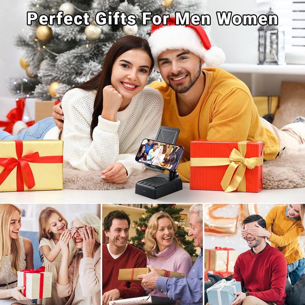 Bluetooth Speaker with Video Scrolling Remote and Phone Stand, Phone Speaker ...