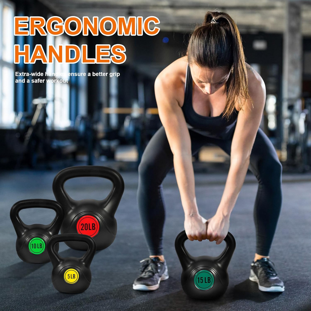 Kettlebell Sets Piece Strength Training Kettlebells Weight Set