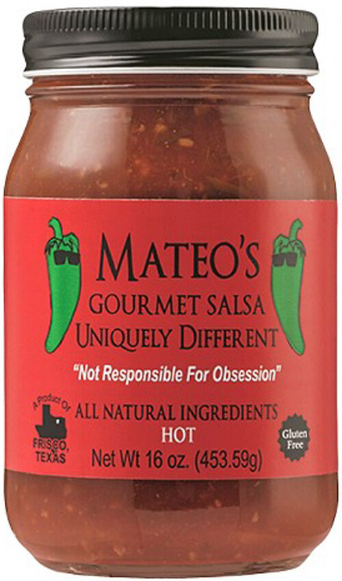 Mateo's Gourmet Hot Salsa - 16 oz