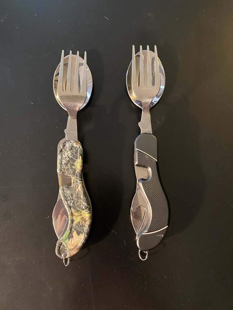 (Lot of 2) Camping Utensils Folding Tableware