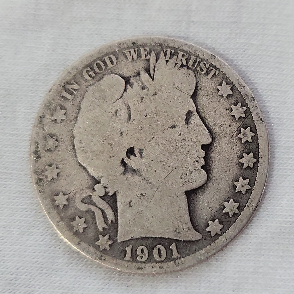 1901 O Barber Half Dollar in Good Condition