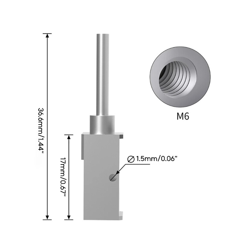 Copper-plated Heating Segment Improved Hotend Heat Block for Bambu Lab Printing