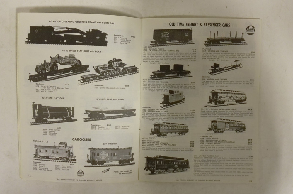 Vintage AHM Does It Again 1972 Catalog CA 18B