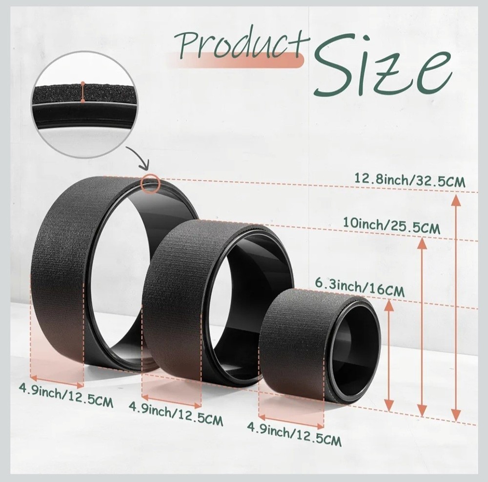 Back Roller, Foam Roller for Neck & Back Pain Relief, Wheel for Deep Tissue...