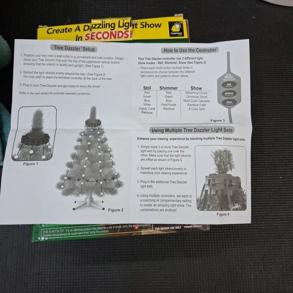 Tree Dazzler Shower Tree Light Show Light Set NOB