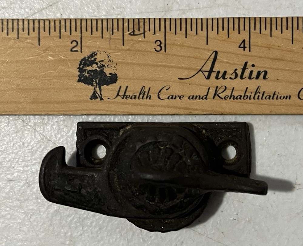 Antique Victorian Cast Iron Window Lock