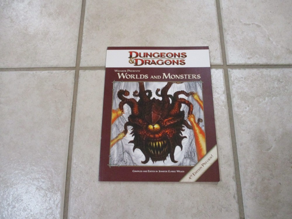 D&D D20 4.0 4th Ed Worlds and Monsters